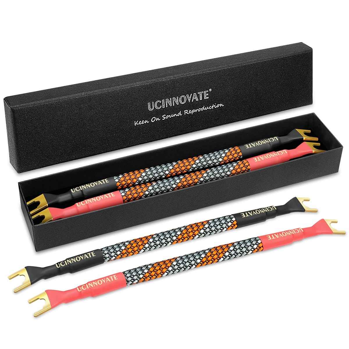 Cabos Jumper UCINNOVATE OFC HiFi 11AWG: Som Imersivo e Bi-wire de Alta Fidelidade