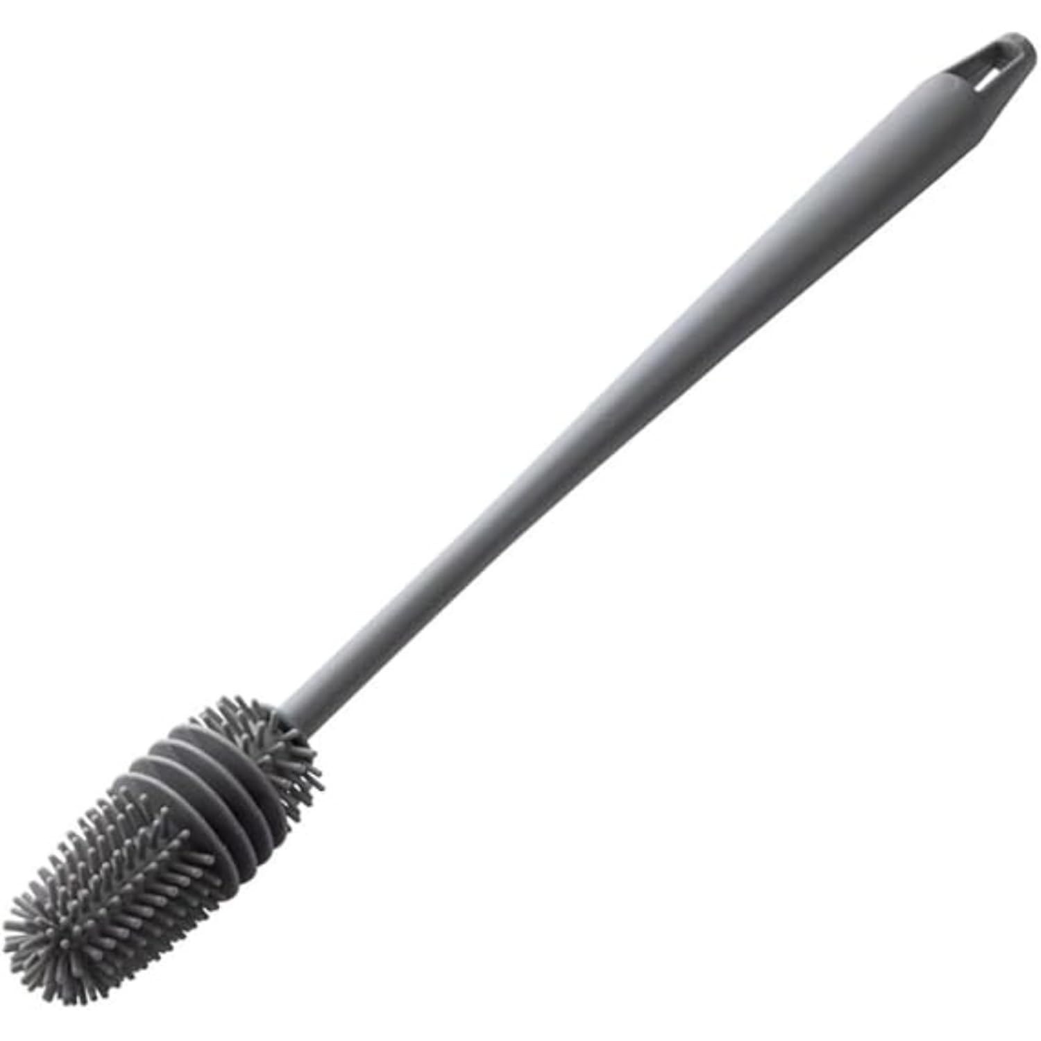 Escova de Silicone com Cabo Longo - Limpeza Profunda e Higiênica para Garrafas, Copos e Mamadeiras
