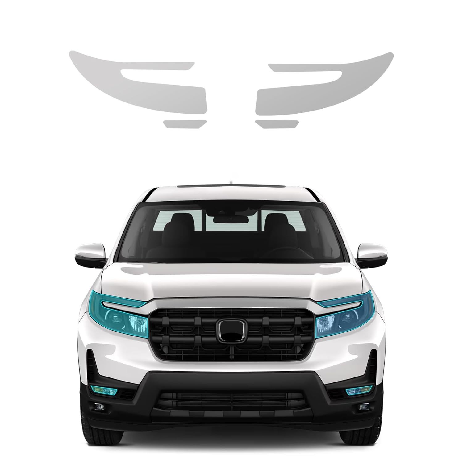 Película Protetora Honda Ridgeline 2024-2025 | TPU 8,5 Mil PPF Clear Faróis + Neblina