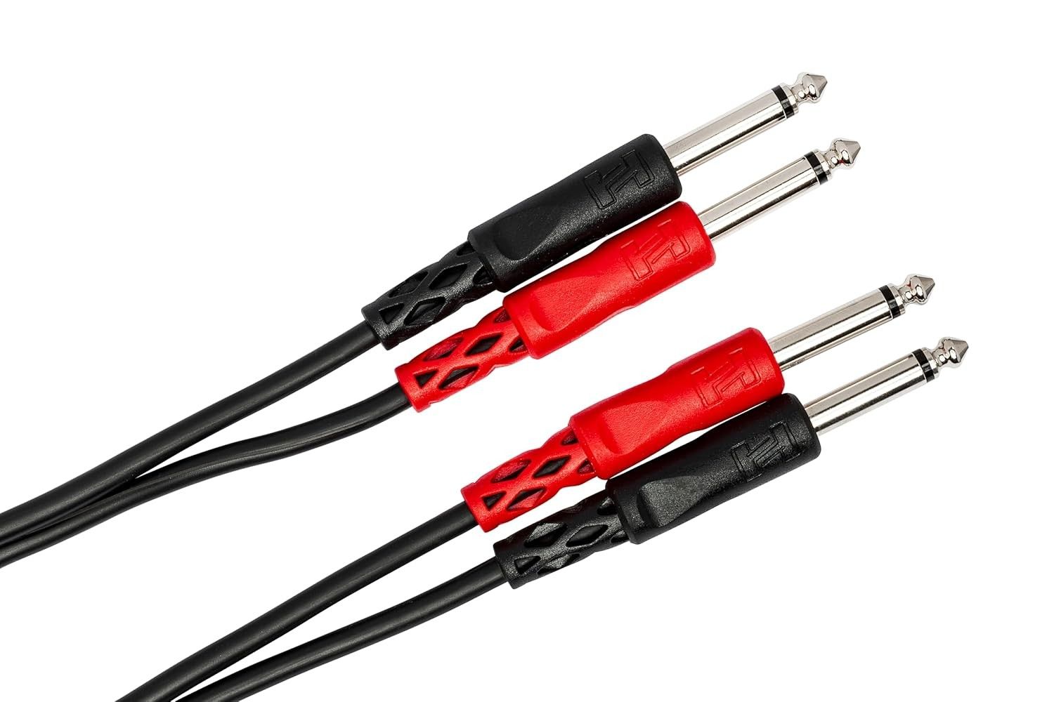 Cabo Hosa CPP-201: Conexão Estéreo Profissional 1/4" TS Duplo - 1 Metro