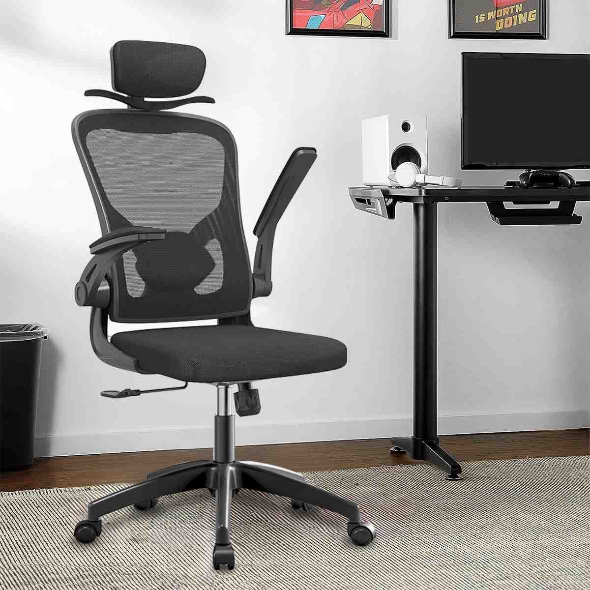 Cadeira de Escritório Ergonômica com Estofado de Mesh Premium - Conforto e Postura Ideal