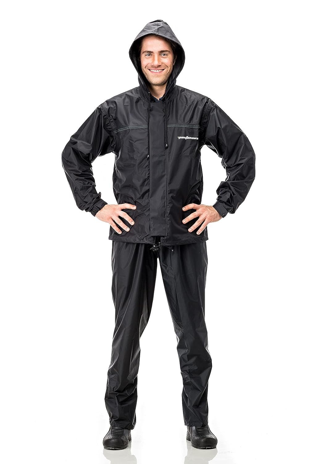 Conjunto Impermeável Pantaneiro Nylon Preto EX - Proteção Total!