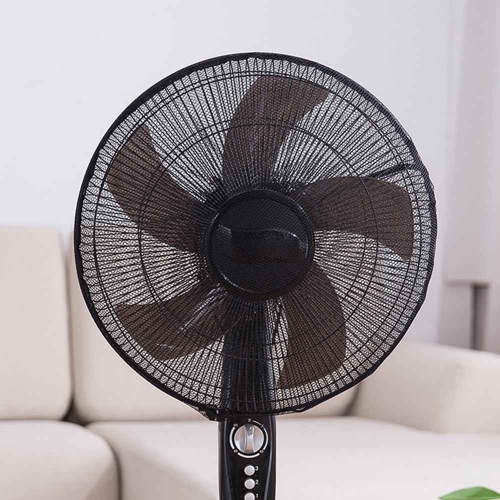 Capa de Ventilador Floral 45cm - Protetor Decorativo Lavável para Segurança Infantil