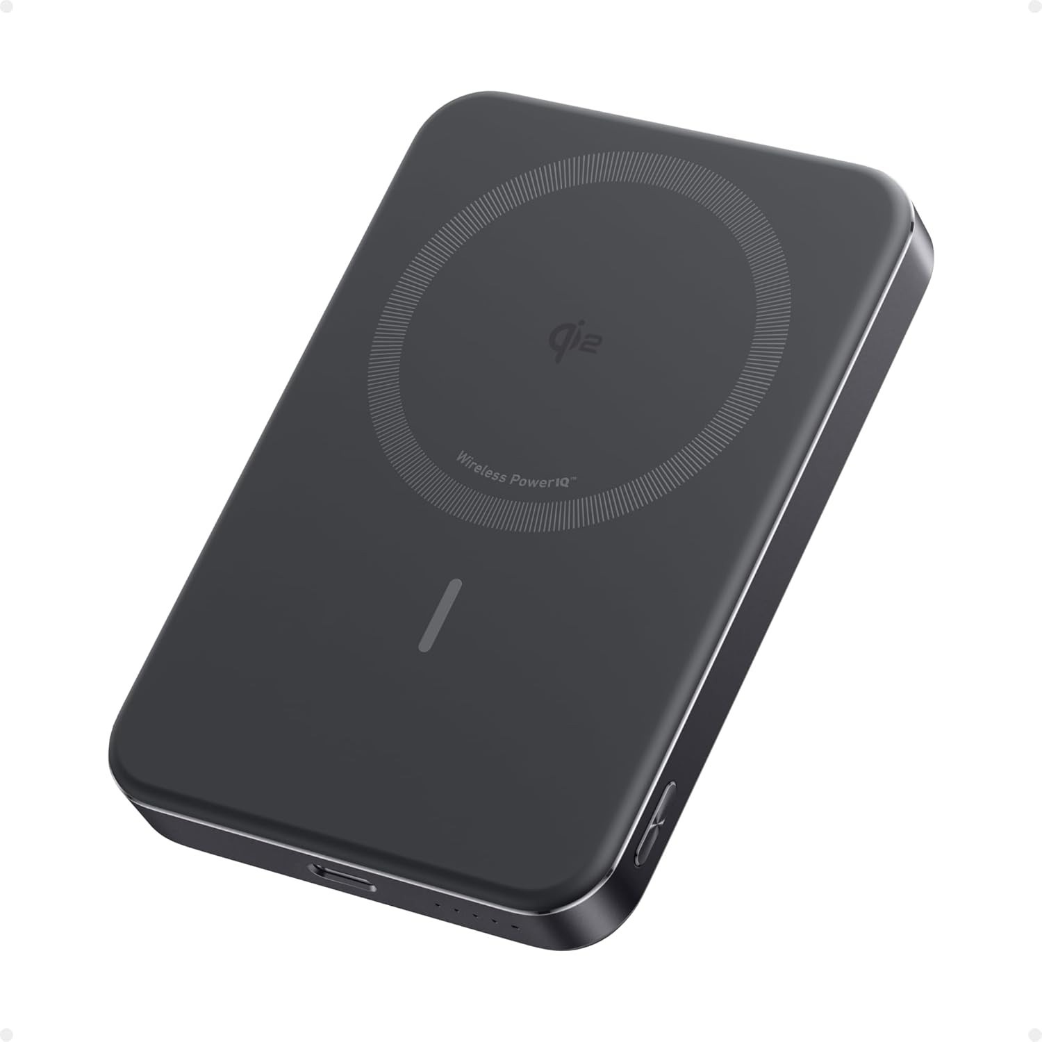 Anker MagGo Power Bank 10000mAh Qi2: Ultra Fino, Magnético 15W e Carregamento Rápido para iPhone