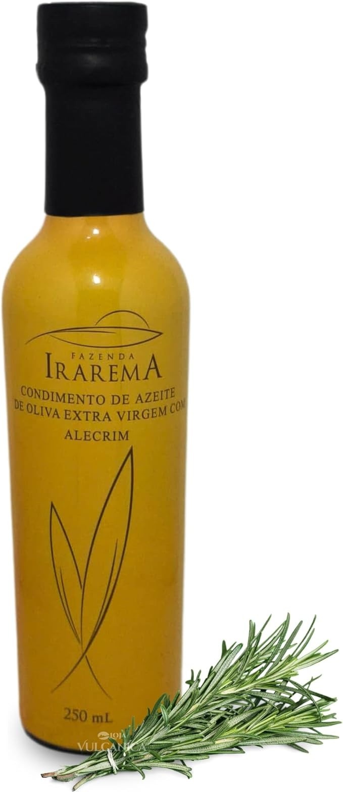 Azeite de Oliva com Alecrim Fazenda Irarema 250ml - Extra-Virgem, Prensado a Frio