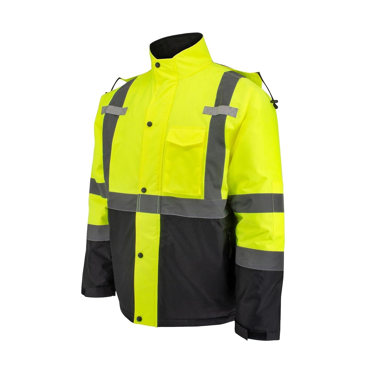 Jaqueta Hi-Vis Sj411qb Class 3 Economy Parka With Quilted Lining Radiansadulto-unissex