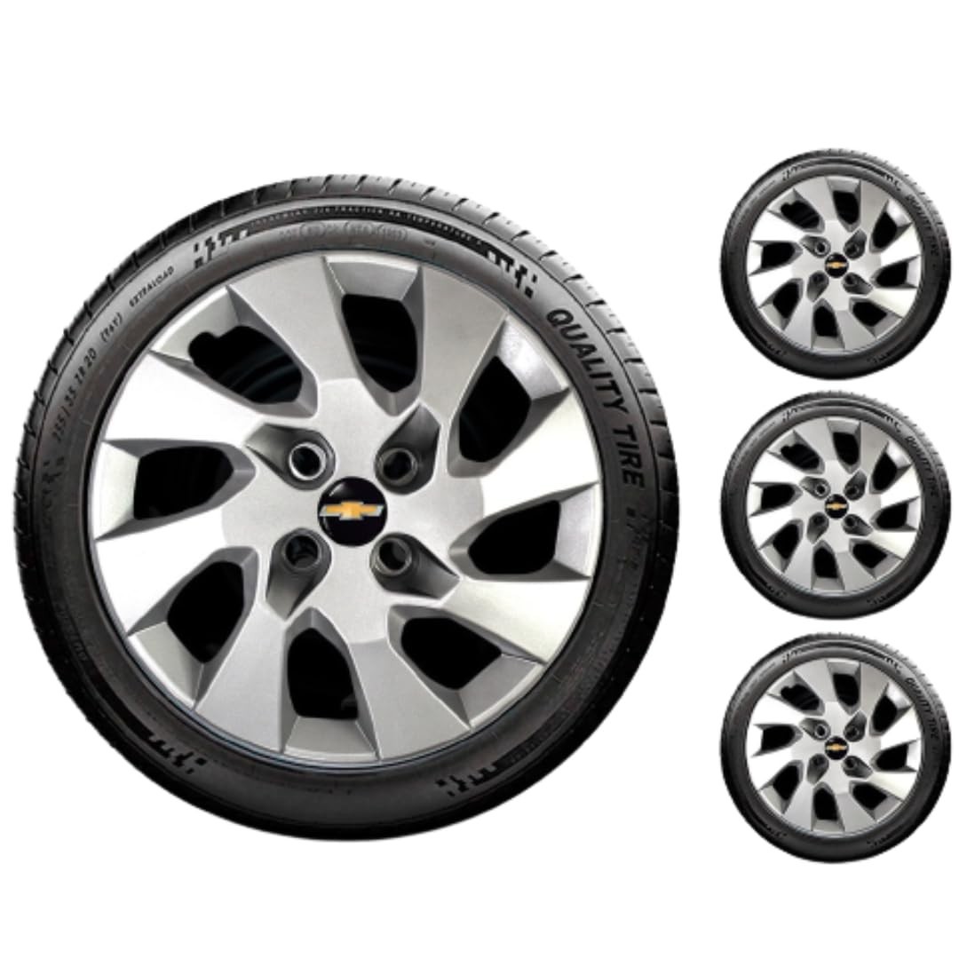 Jogo 4 Calotas Aro 15 Chevrolet Onix e Prisma: Estilo e Proteção para Seu Carro
