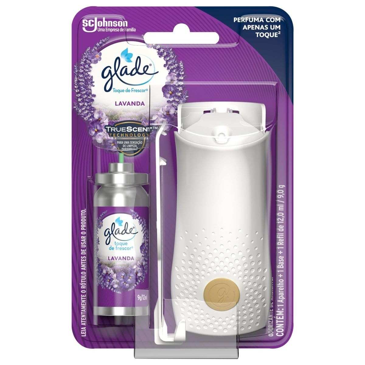 Glade Aromatizador de Ambiente Lavanda - Kit Recarregável com Aparelho e Refil 2ml