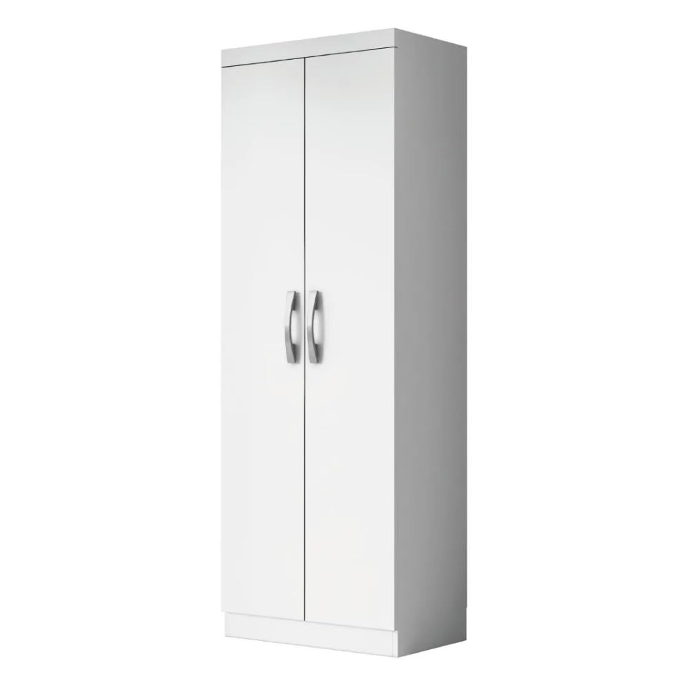 Armário Multiuso Organizador Lavanderia 2 Portas 3 Prateleiras 1,70m New Branco - Espaço Inteligente para Lavanderia