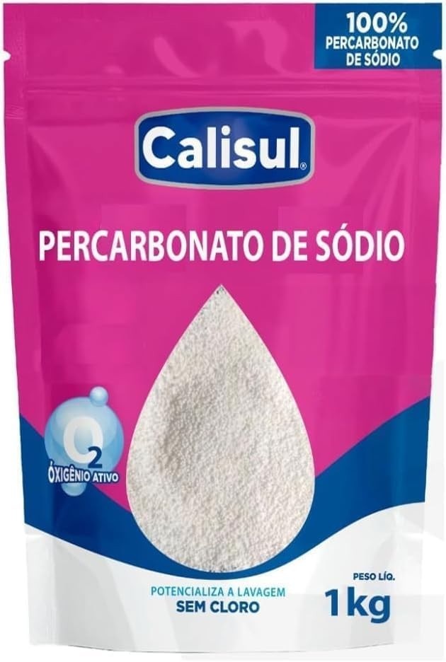 Percarbonato de Sódio 1kg - Puro, Sem Cloro, Tira Manchas e Limpa com Segurança e Sustentabilidade