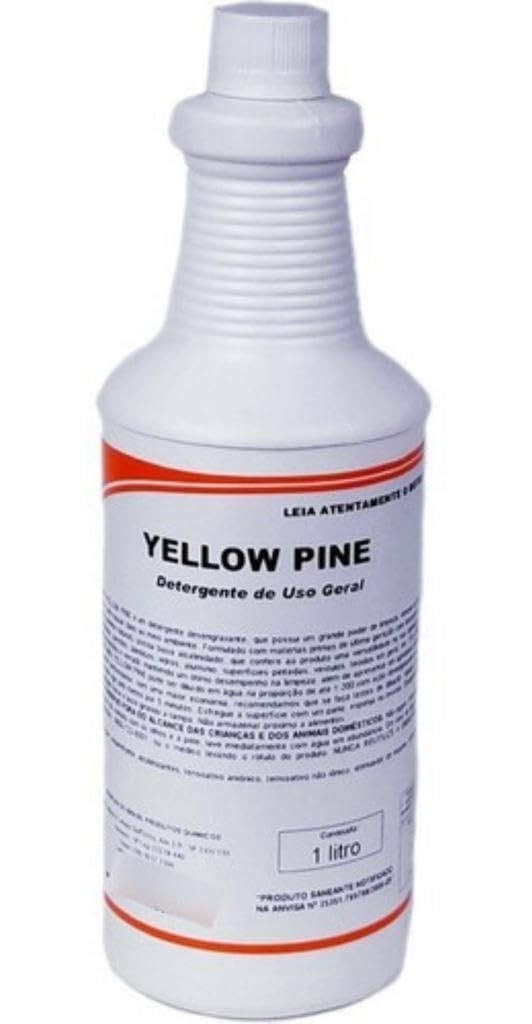 Detergente Yellow Pine Desengraxante Neutro Spartan 1L - Potente Limpeza Profissional