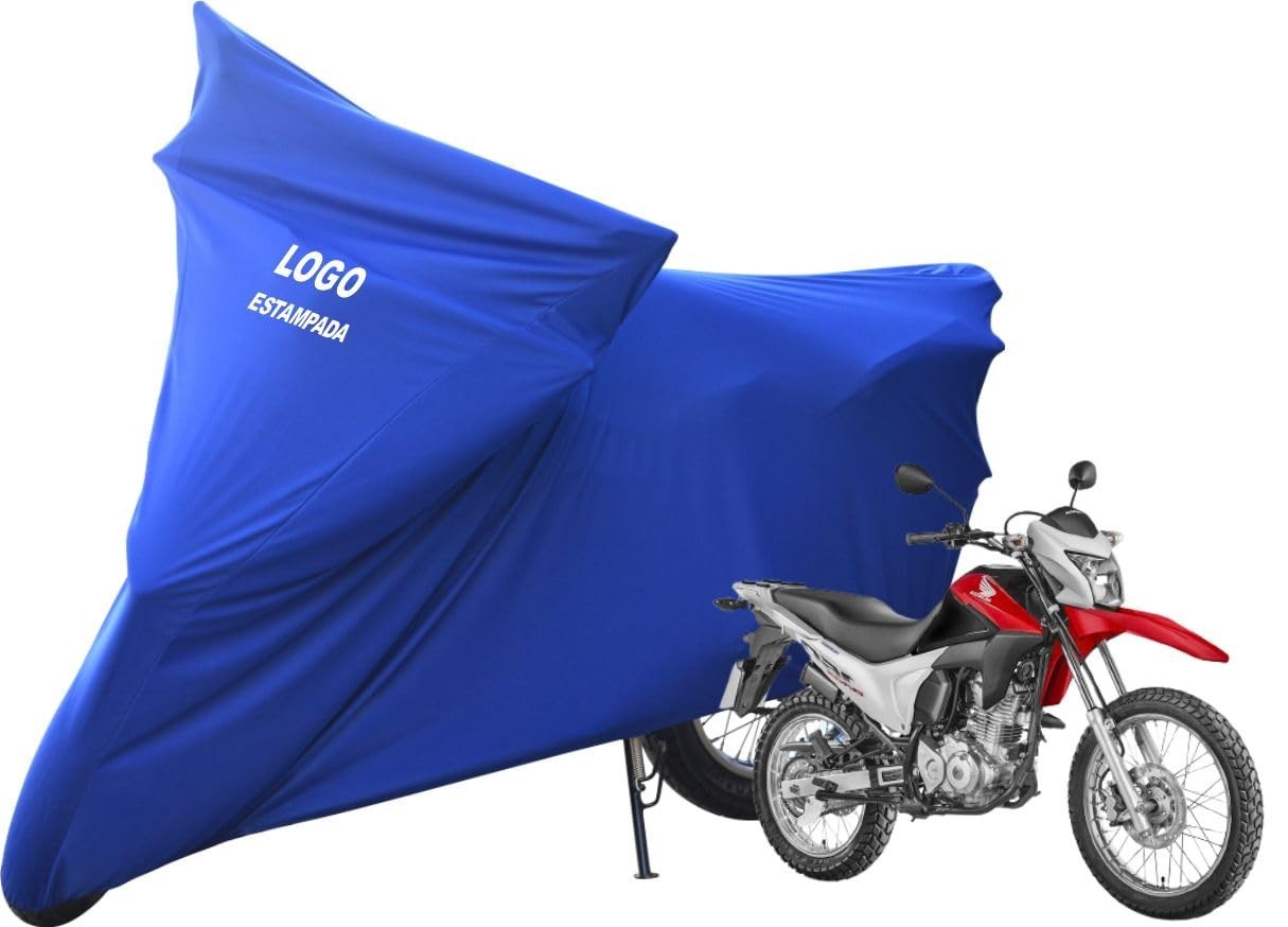 Capa Protetora Premium Azul para Moto Honda NXR 125/150/160 Bros com Logo Exclusivo