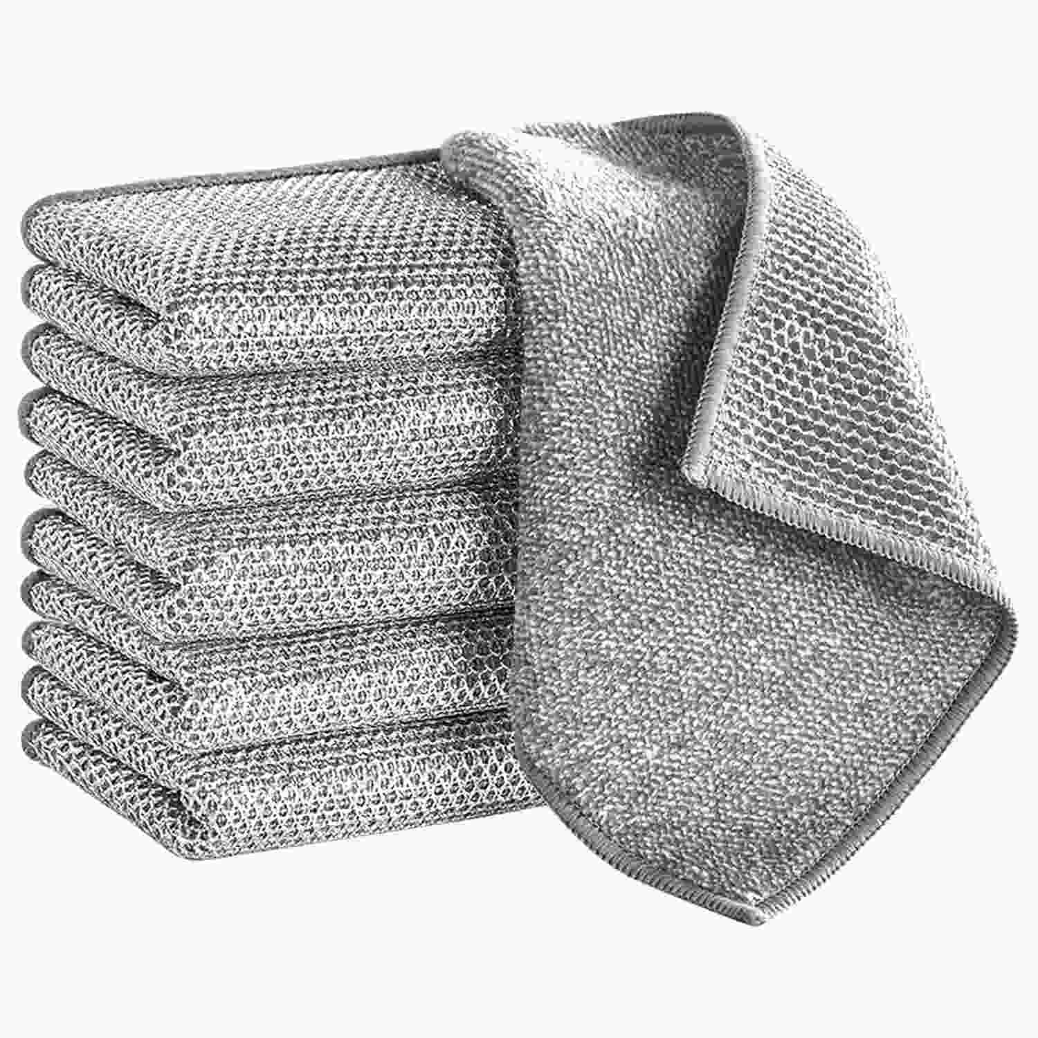 Pano de Louça 6 Peças Premium - Seco e Molhado | Antiarranhão e Absorvente