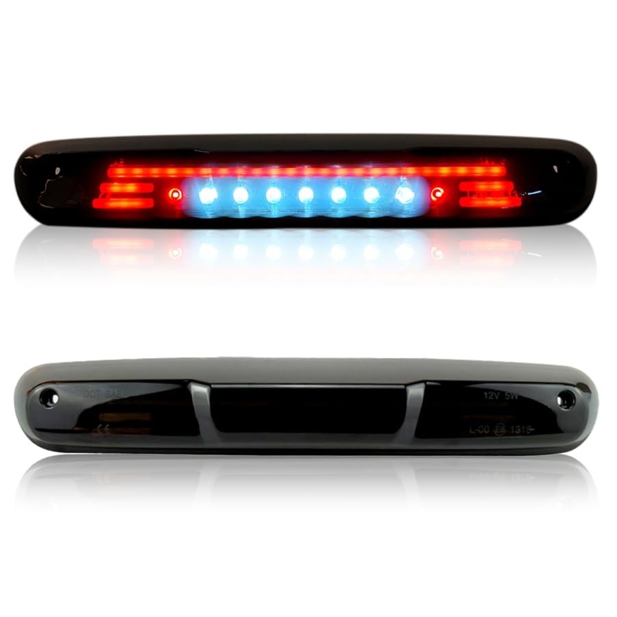 Terceira Luz de Freio LED para Chevy Silverado & GMC Sierra 2007-2013 - Carga e Freio Potentes (Lente Fumê)