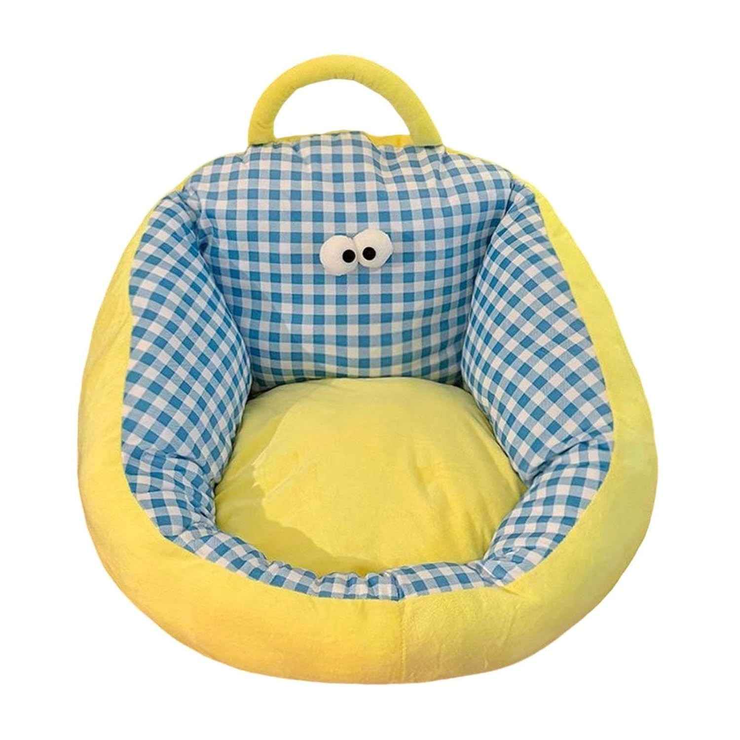 Sofá Infantil Azul M com Encosto Confortável - Estilo Moderno para Sala e Quarto