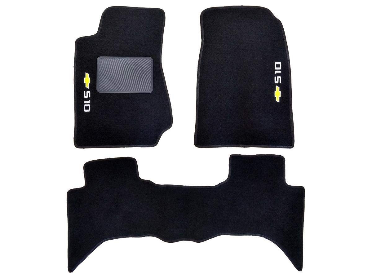 Tapete Carpete Porta-Malas Chevrolet S10 2013-2019 Preto Premium
