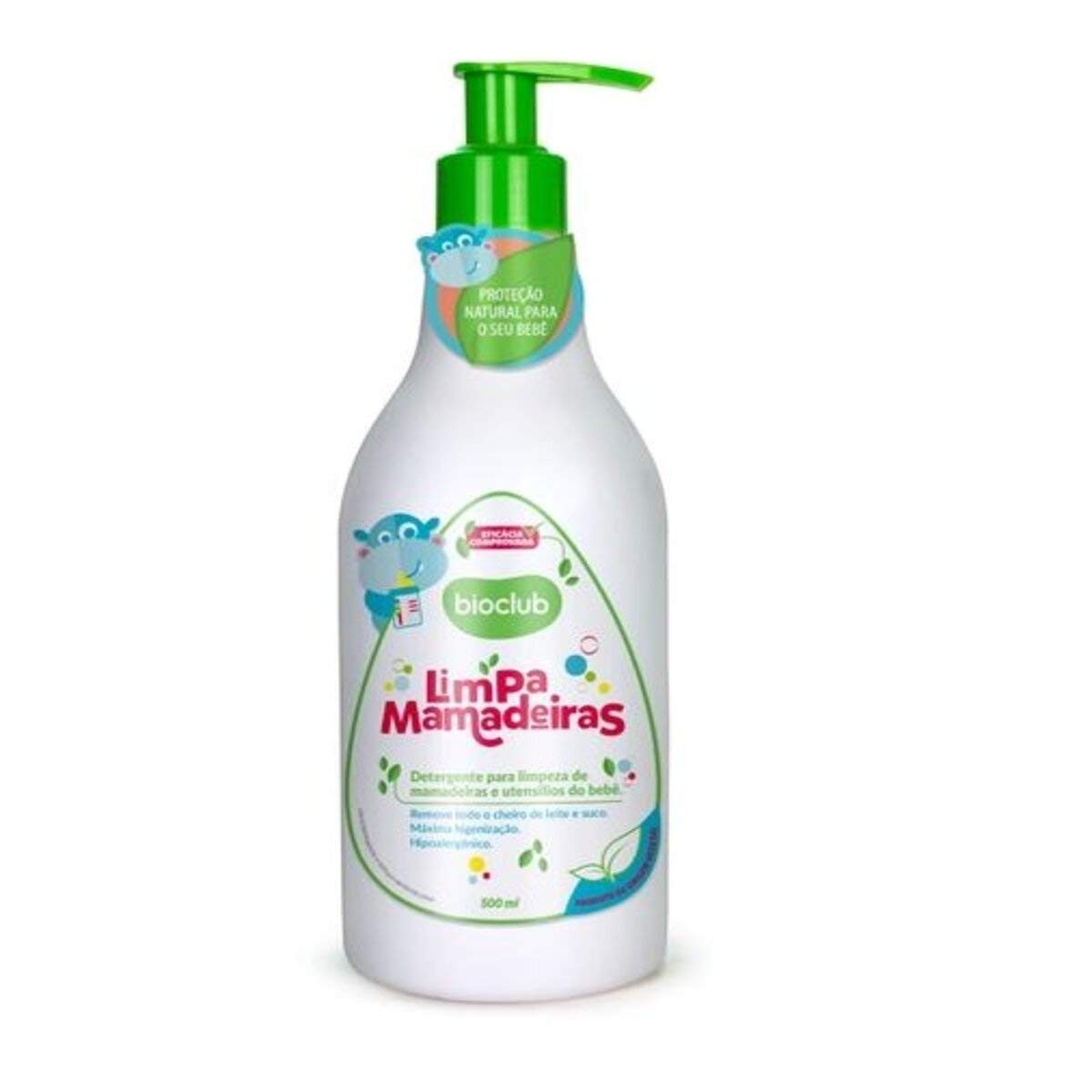 Detergente Orgânico Limpa Mamadeiras Bioclub® 500ml - Limpeza Profunda e Segura para Bebês