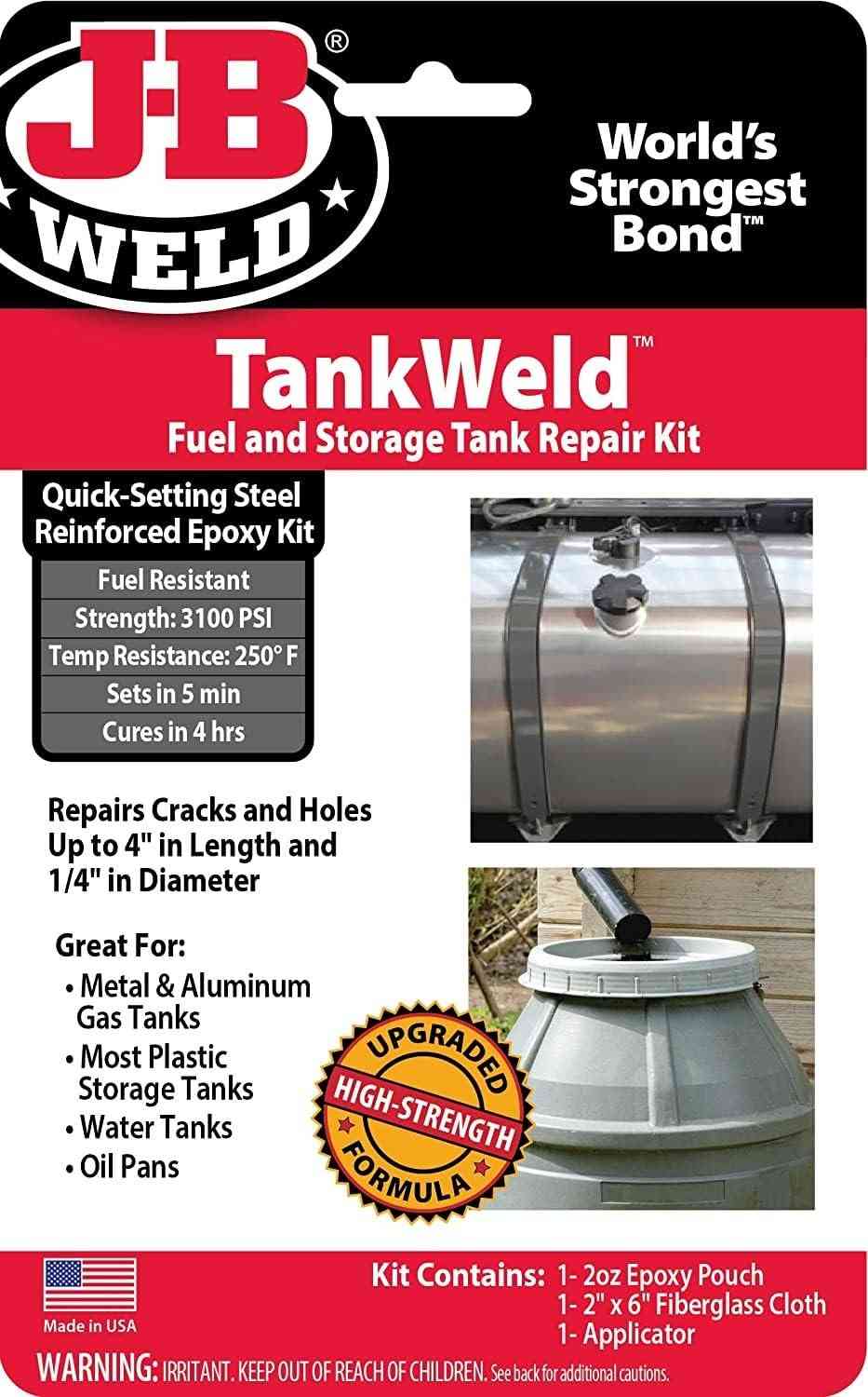 J-B Weld 2110: Kit Reparo Tanque Combustível Metal - Solução Profissional e Duradoura