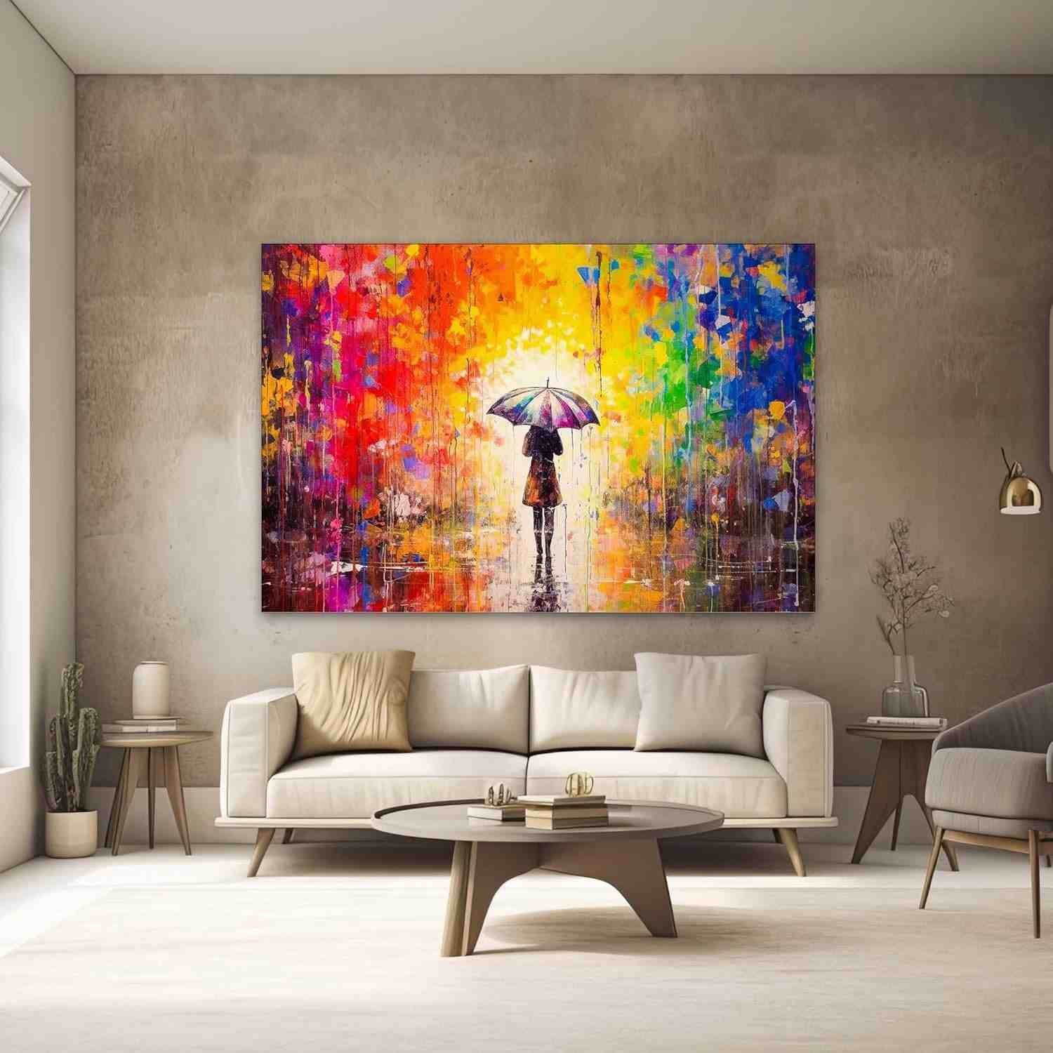 Quadro Decorativo Abstrato 130x90cm - Arte Moderna para Sala e Quarto