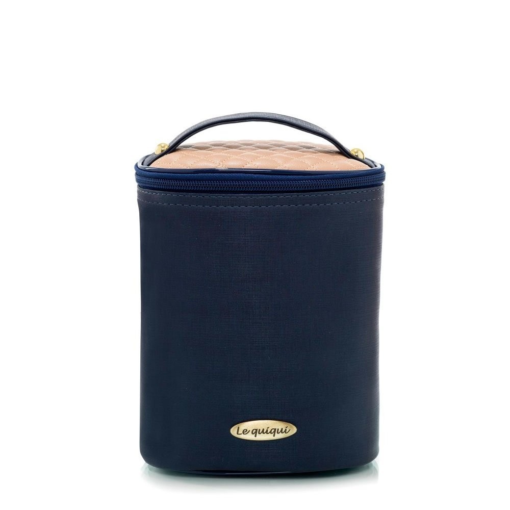 Lequiqui Bolsa Porta Mamadeira Monaco Marinho - Térmica e Estilosa para Mães Modernas