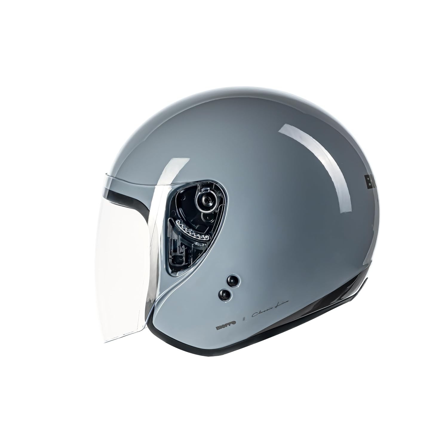 Capacete Aberto Bieffe Allegro Classic Cinza Moon/Grafite - Segurança e Estilo para Sua Moto