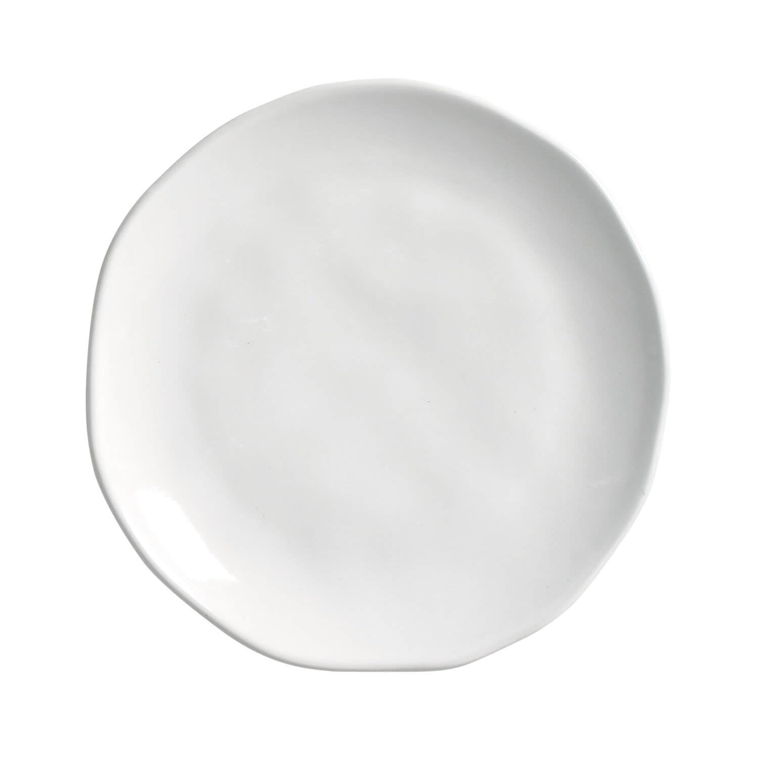 Conjunto com 6 Pratos de Sobremesa Orgânico New White - Porto Brasil