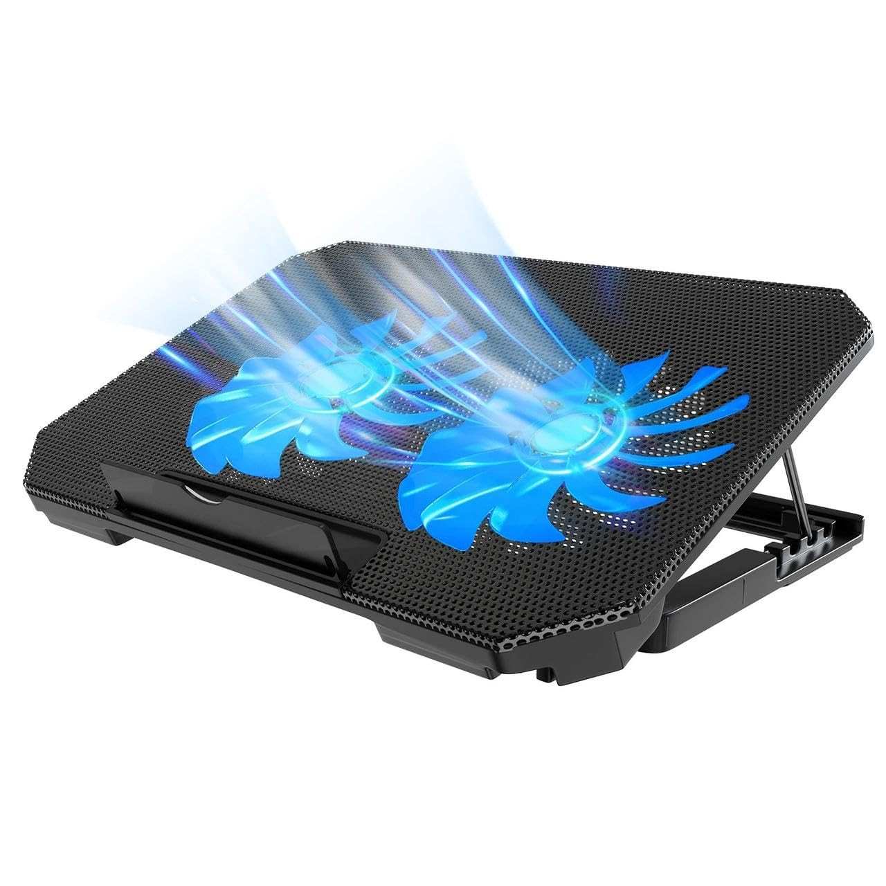 Base Suporte Notebook Refrigerada Ajustável até 17" com USB e Silenciosa - Melhore Seu Setup!