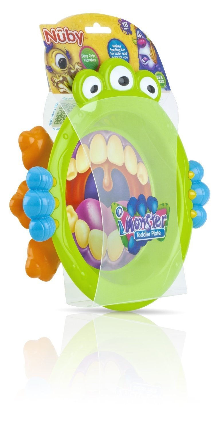 Pratinho Monstro Verde Nuby - Diversão e Segurança na Alimentação do Bebê