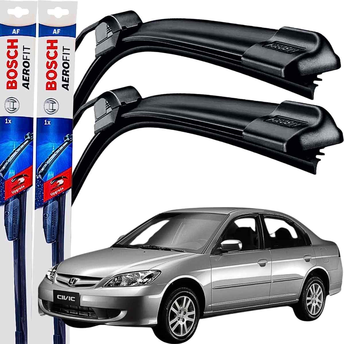 Palheta Limpador Parabrisa Bosch Aerofit Original Civic 2000-2005 (Par Dianteiro)