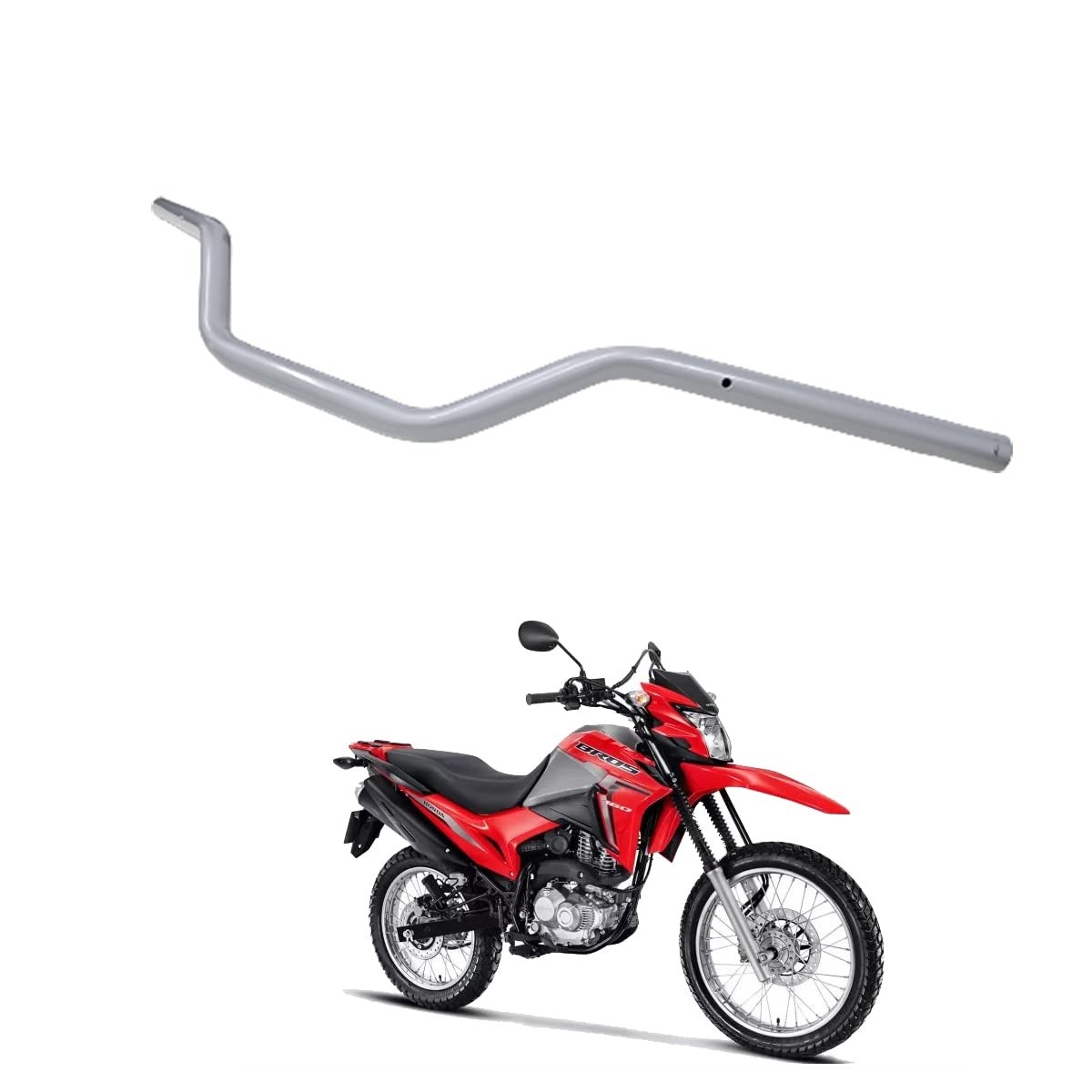 Guidão Cinza Original Honda Bros 160 / XRE 190 - Conforto e Segurança