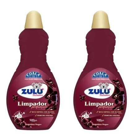 Kit Limpador Perfumado Zulu Perfumes Orquídea Negra 500ml - 2 Unidades com Fragrância Sofisticada