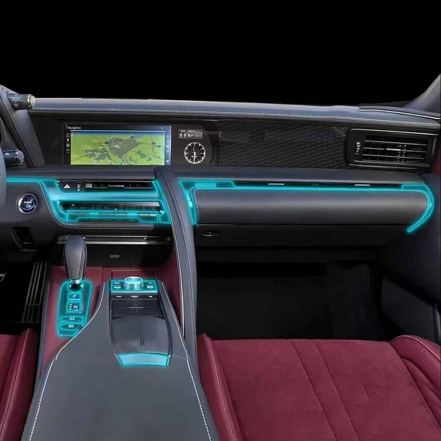 Película Protetora TPU PACSCI para Tela de Navegação Lexus LC 500 (2018-2022) - Anti-Arranhões e Alta Definição