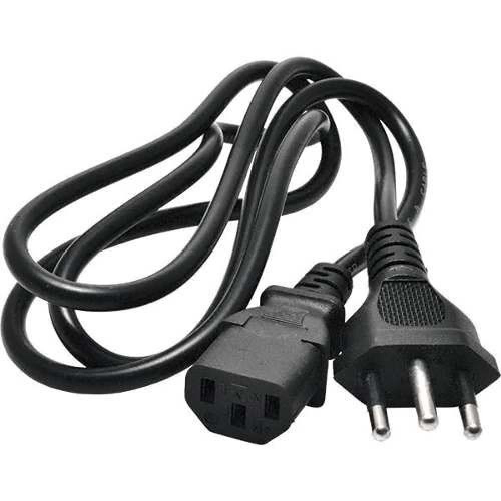 Cabo de Força Tripolar 3m 10A - Novo Padrão Brasileiro para Fontes até 800W
