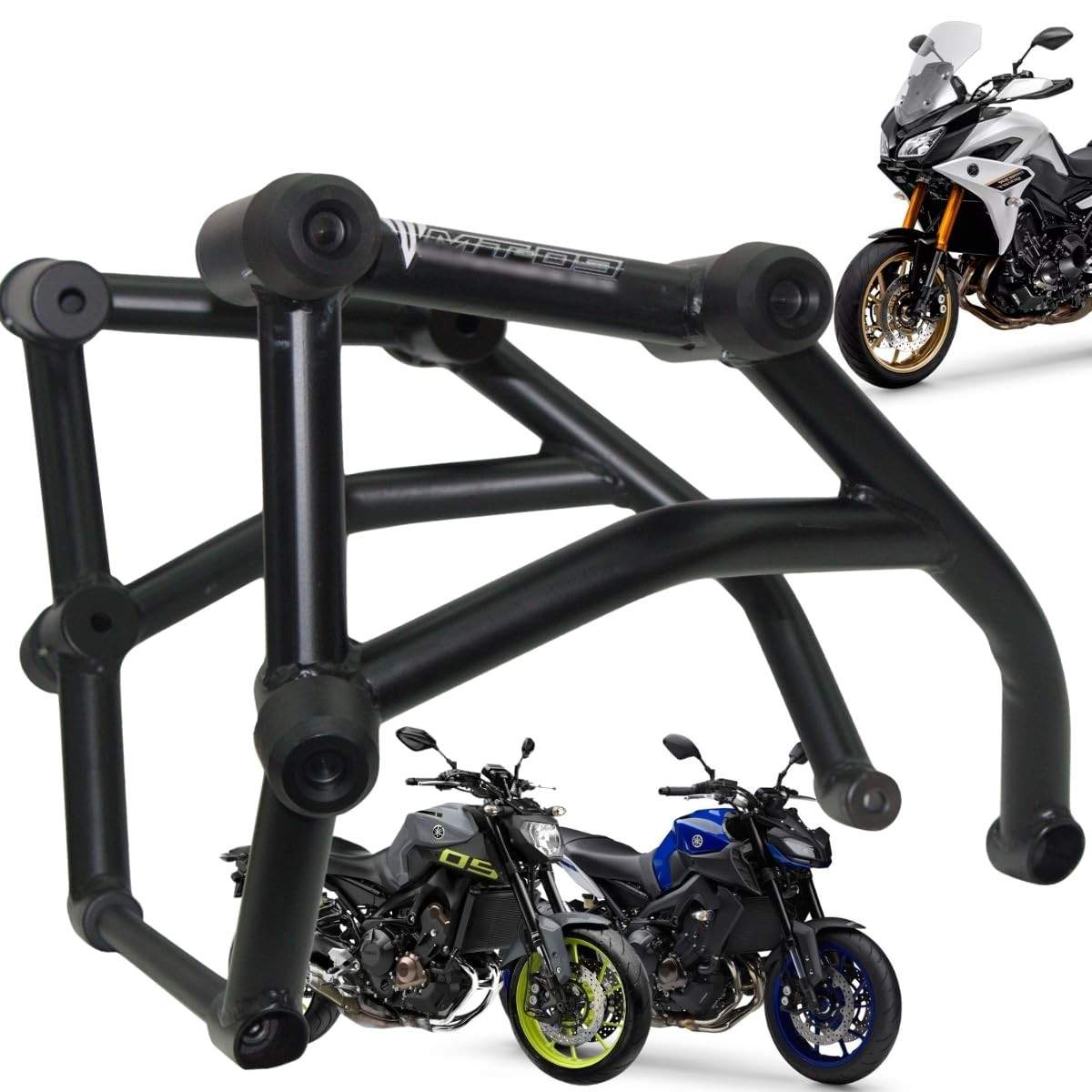 Protetor Stunt Race para Yamaha MT-09 e Tracer 900 GT: Segurança e Estilo para Seu Motor e Carenagem