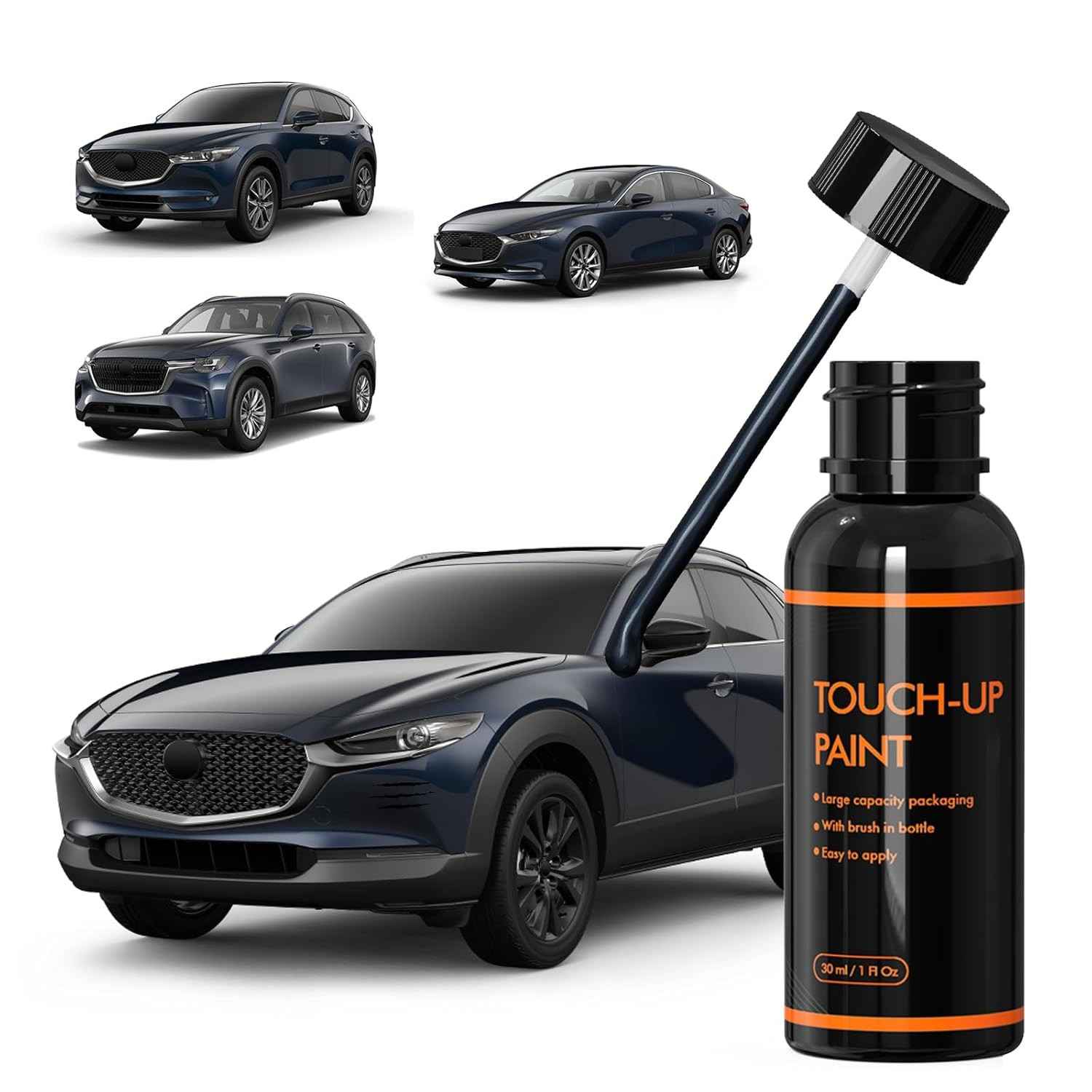 Tinta de Retoque Azul Cristal Profundo 42M para Mazda - Kit de Reparo de Arranhões Fácil e Durável