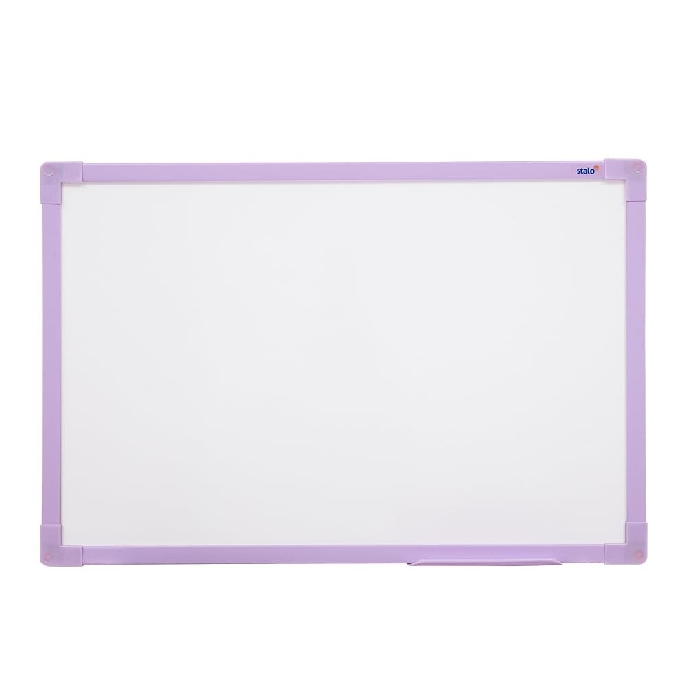 Quadro Branco UV MDF Lilás Soft 60x40 cm - Superfície Premium para Marcadores a Seco