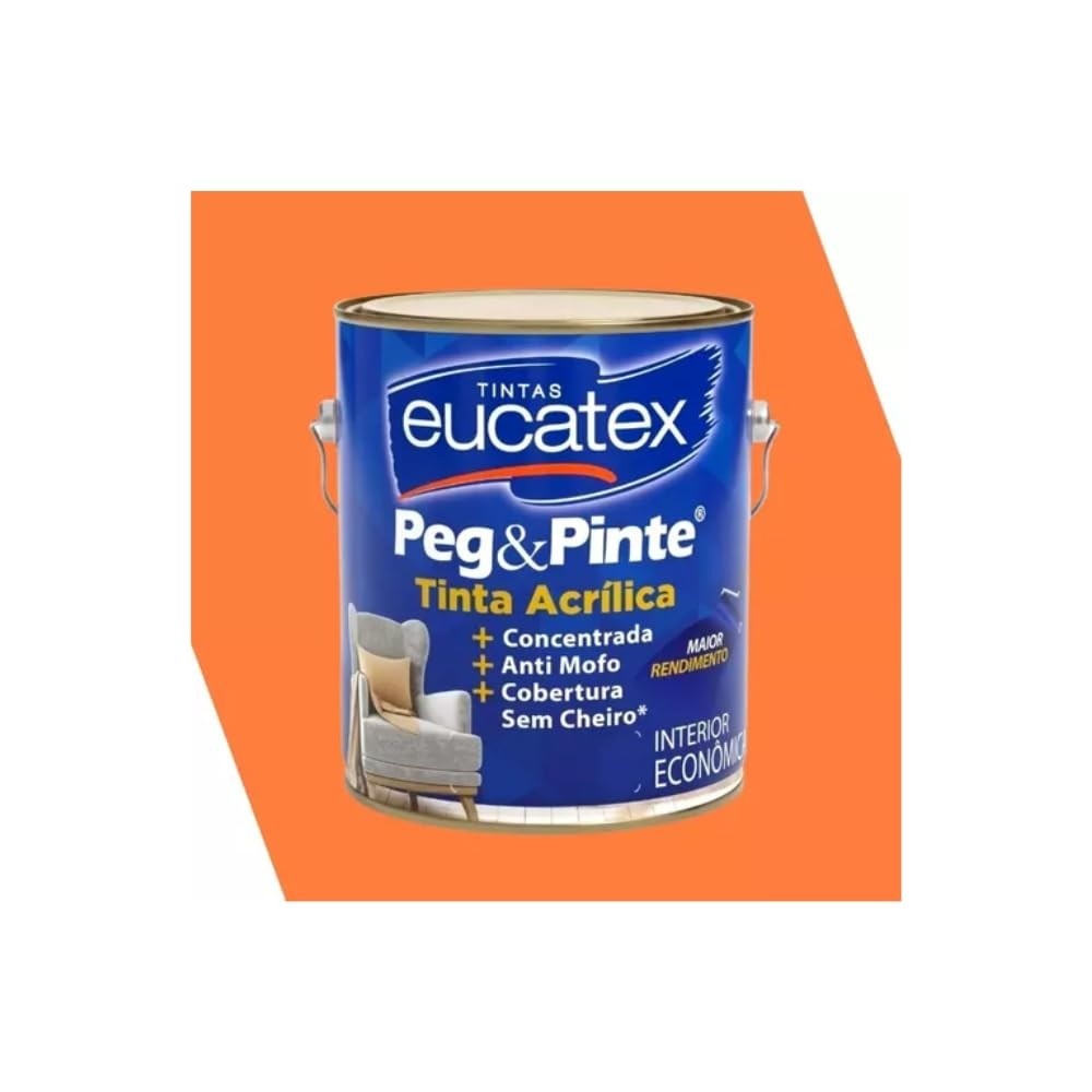 Tinta Látex Peg Pinte Interior Doce Abóbora 3,6L - Acabamento Premium e Alta Cobertura