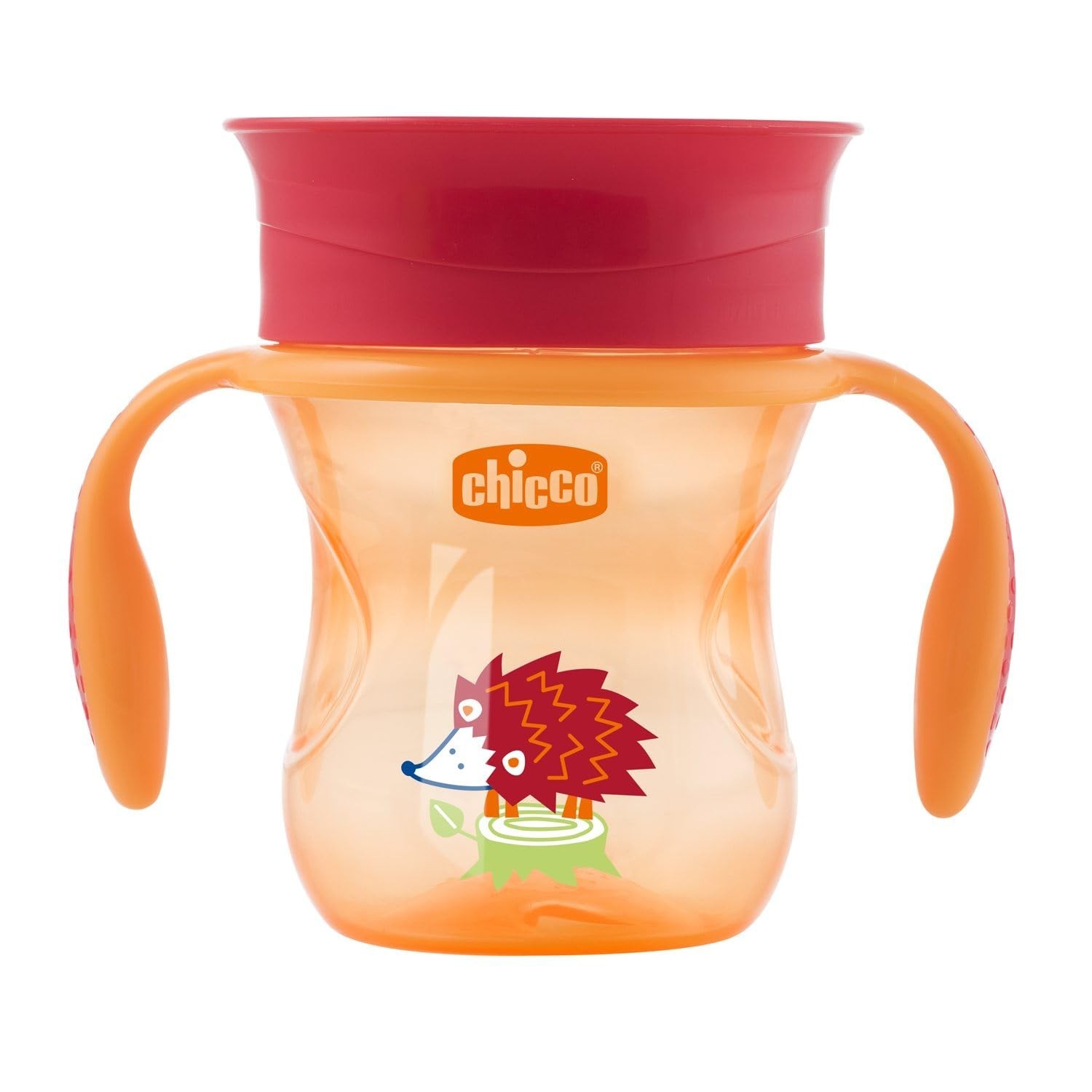 Copo 360 Perfect Cup 12m+ Laranja da Chicco - Transição Natural para Beber Sozinho