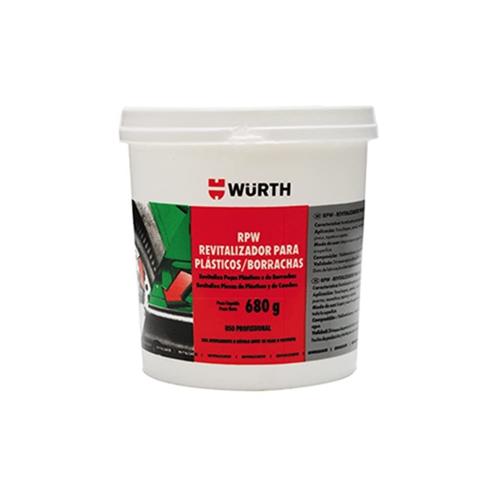 Revitalizador Plásticos e Borrachas Wurth RPW 680g: Brilho e Proteção Duradoura