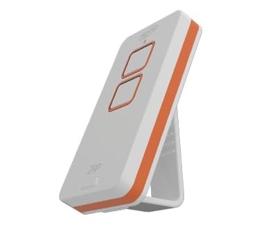 Controle Remoto PPA Zap Pop 2B Branco/Laranja - Segurança e Praticidade para seu Portão