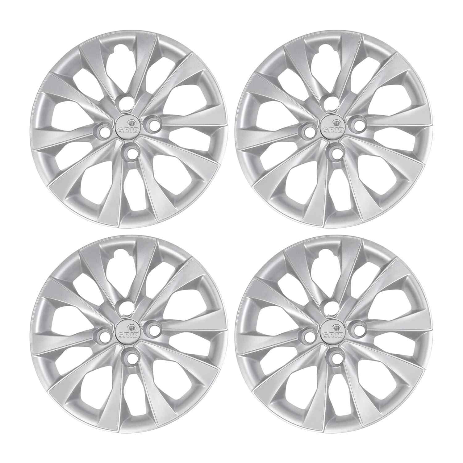 Calota Aro 14" Fiat Mobi, Argo, Palio 2021 - Jogo 4 Calotas Prata Grid 293CB-PTA-E