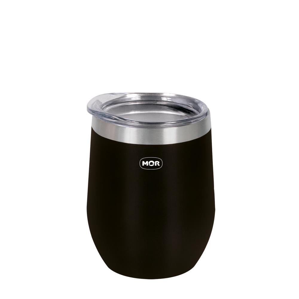Mor Copo Térmico 360ml Preto - Mantenha Sua Bebida na Temperatura Ideal com Estilo