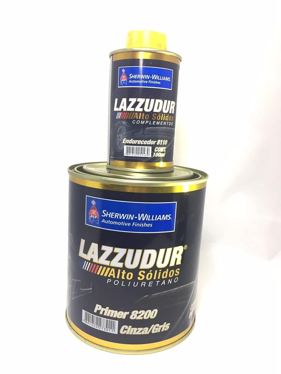 Primer Automotivo Pu Cinza/gris 8200 Lazzuril Alto Solido