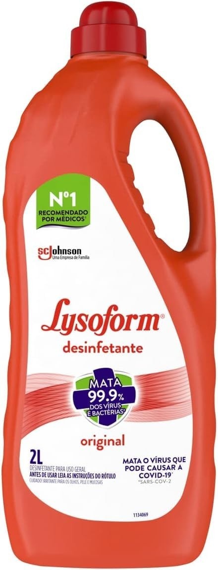 Lysoform Original 2L - Desinfetante Líquido para Limpeza Profunda e Segura