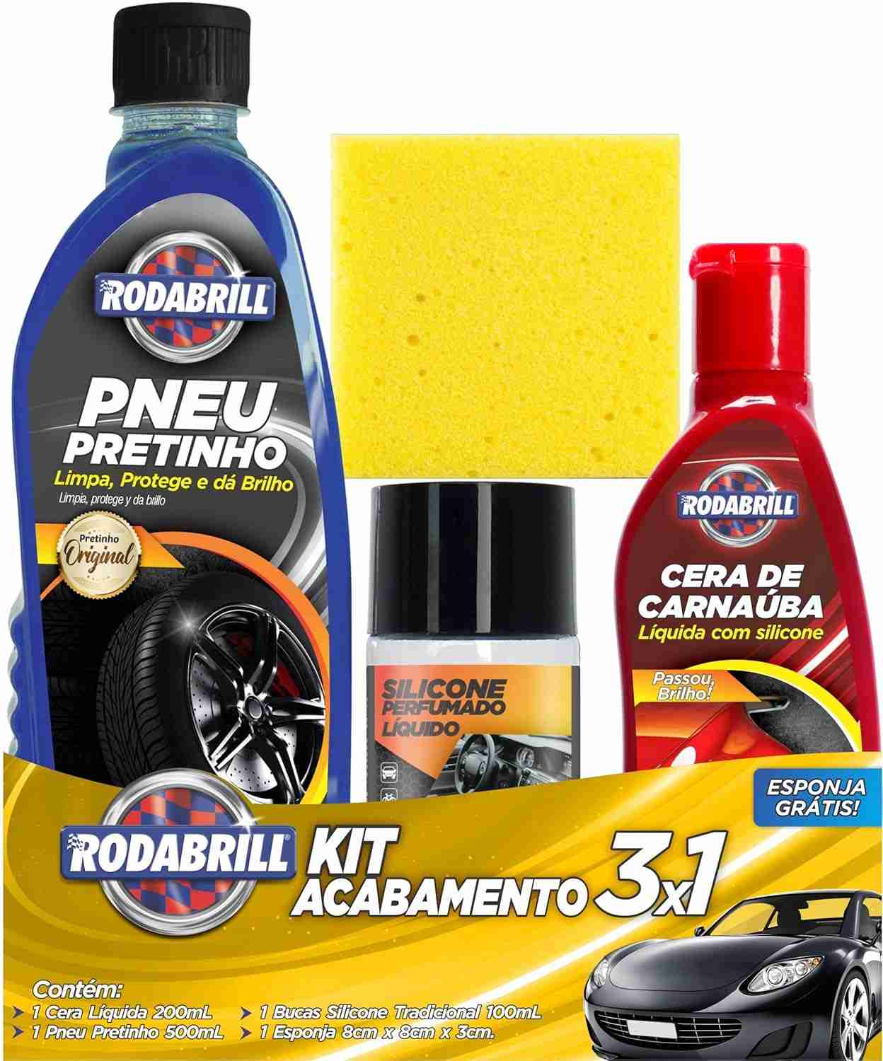 Kit Acabamento Rodabrill: Brilho e Proteção Impecáveis para Seu Veículo
