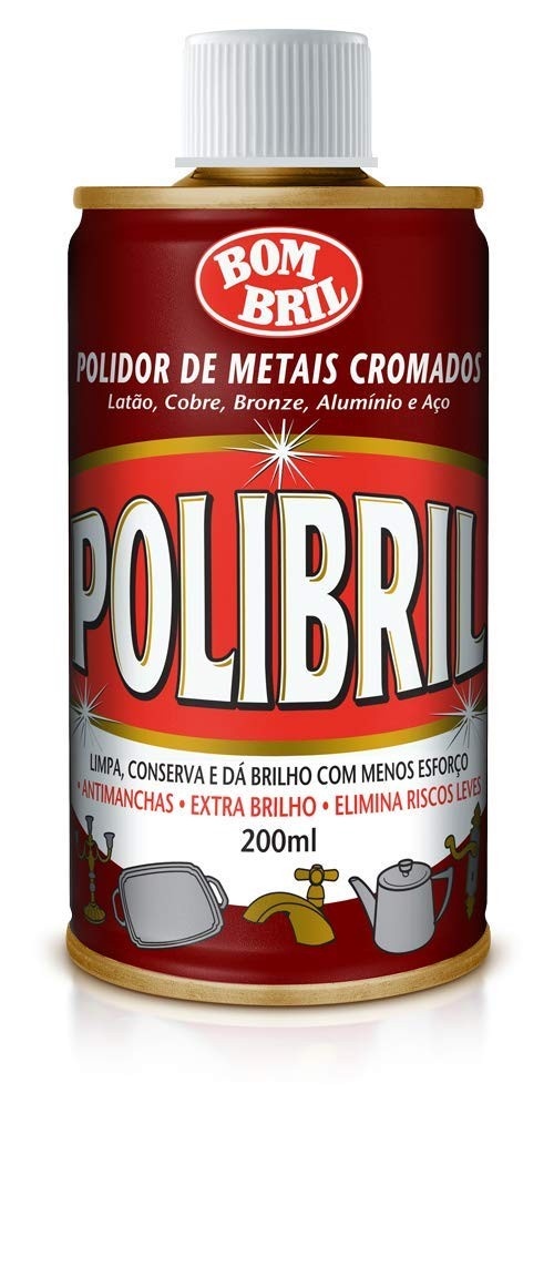 Polibril Metais e Cromados 200ml: Brilho Intenso e Proteção Duradoura