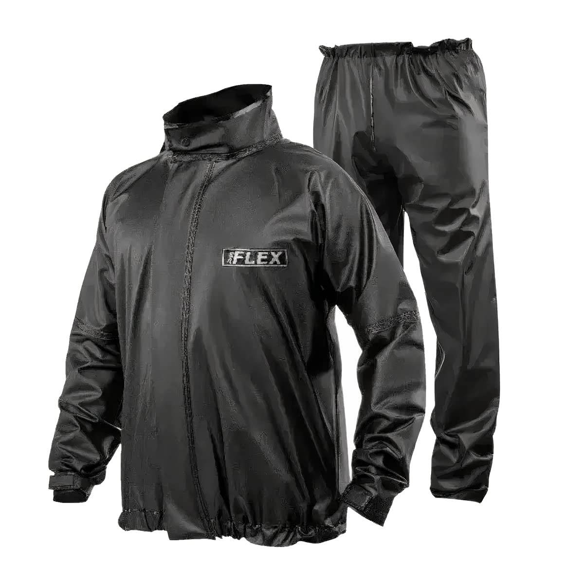 Capa de Chuva Pvc Delta Flex Motoqueiro (M, Preto)