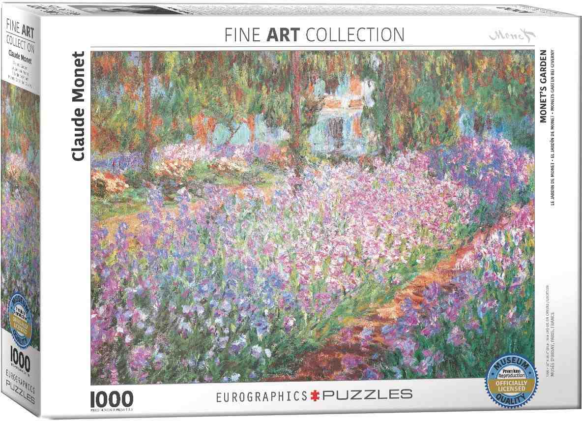 Quebra-Cabeça The Artist's Garden por Claude Monet - 1000 Peças Eurographics