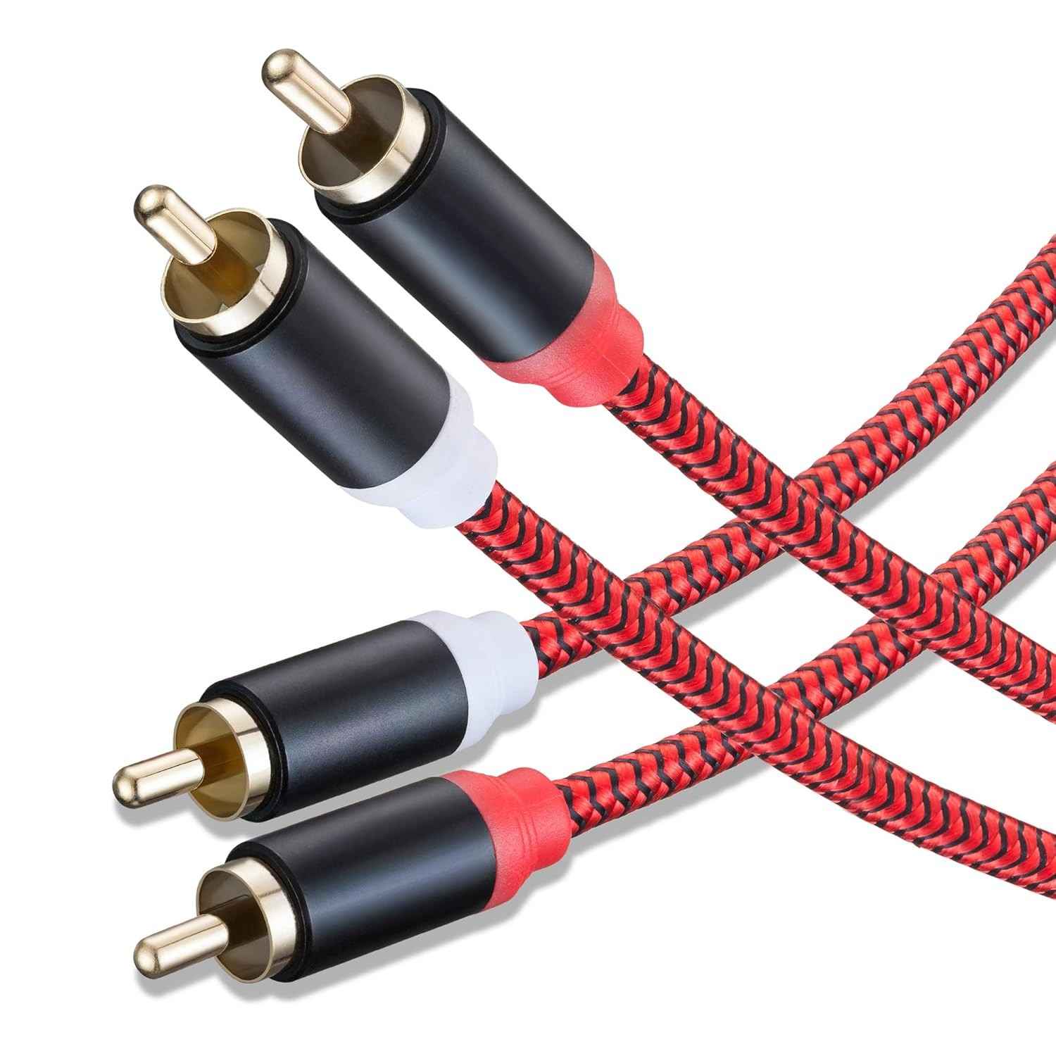 Cabo RCA Premium 1m: Som Hi-Fi Imersivo para Subwoofer, Home Theater e Amplificadores