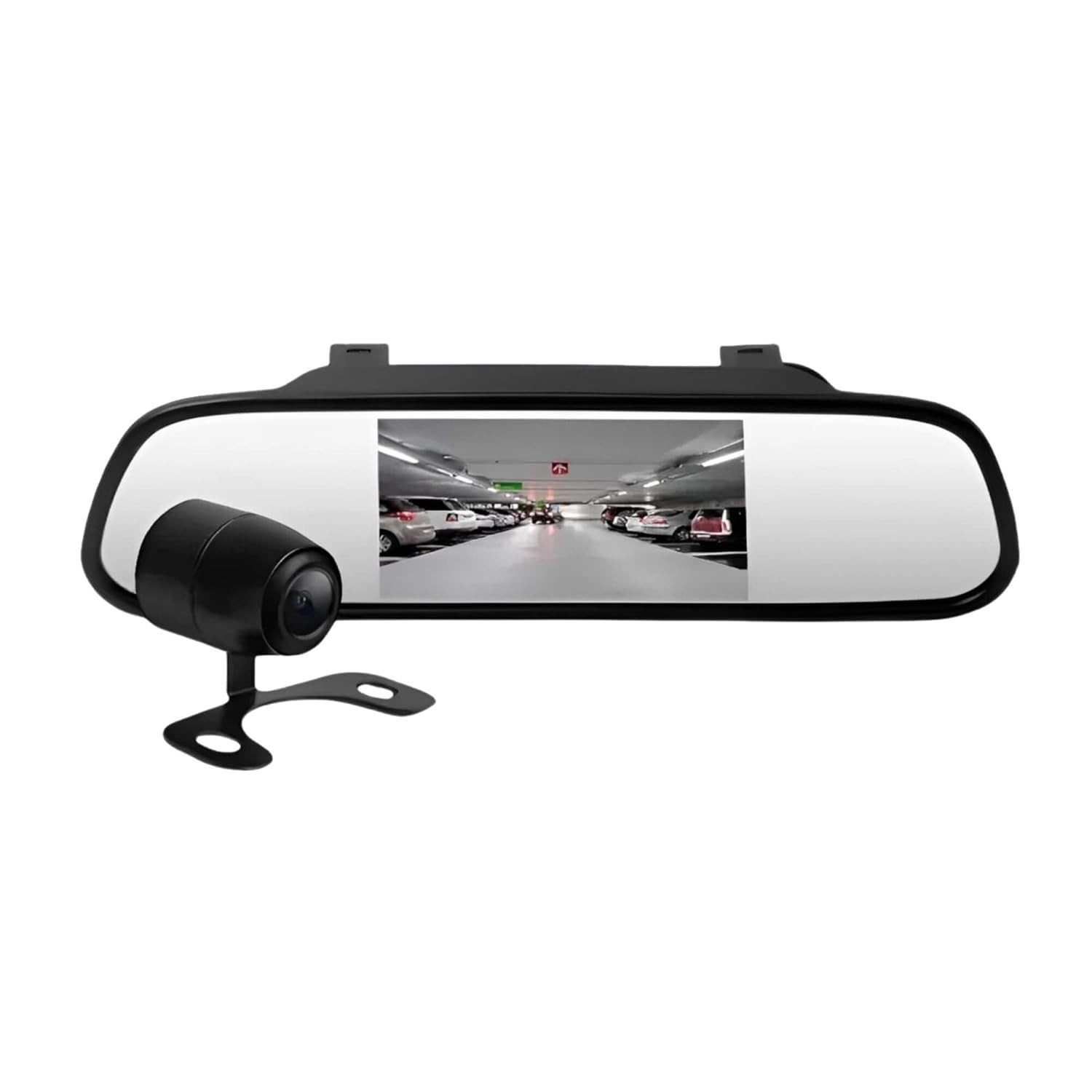 Kit Espelho Retrovisor M7 com Câmera de Ré Borboleta JR8 - Visão Completa e Segurança